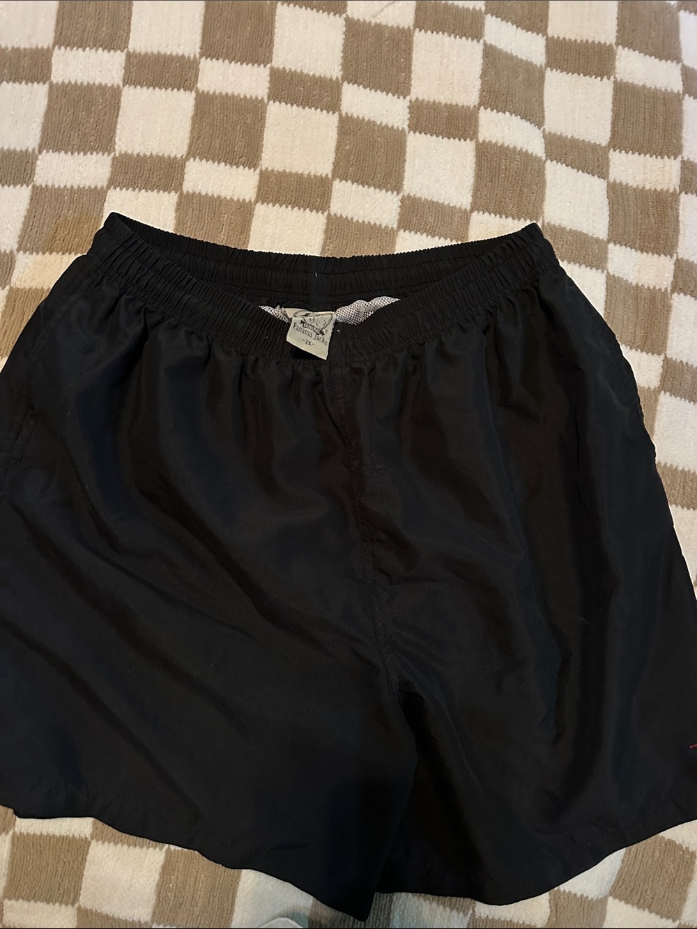Panama Jack Men's Black Elastic-Waist Athletic Shorts